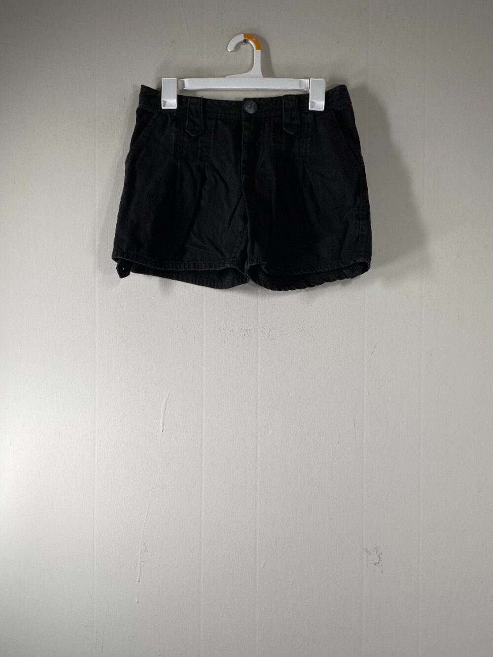 Free People Paper Bag Denim Jean Shorts Women's 4 Low Rise Black Casual